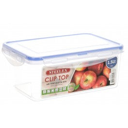 DUN 1.5Lt 'Clip Top' Food Box Steelex