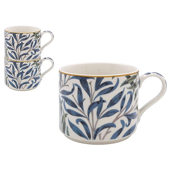 JD William Morris Willow Bough Stacking Mugs Set of 2