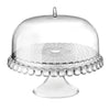 EDD TIFFANY CLEAR CAKE STAND WITH DOME 30CM