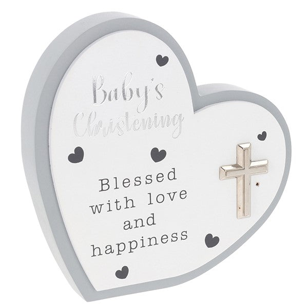 JD Celebration Heart Plaque Christening