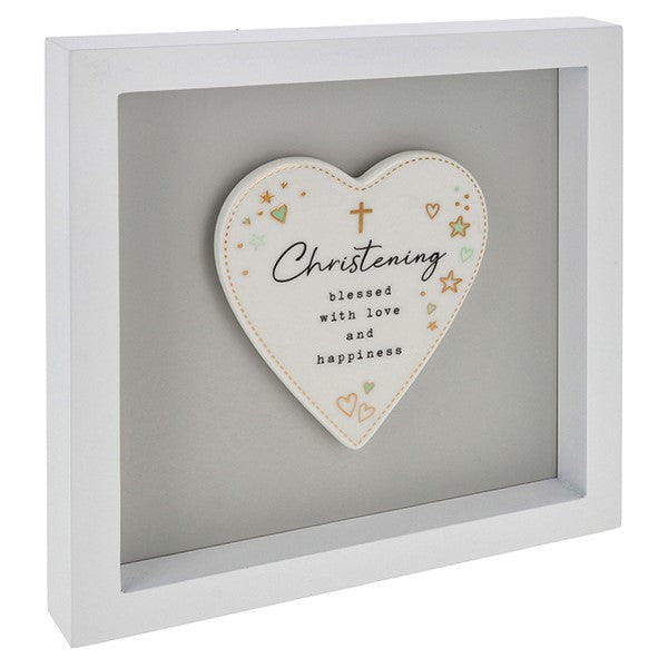 JD Heartfelt Art Heart Christening Large