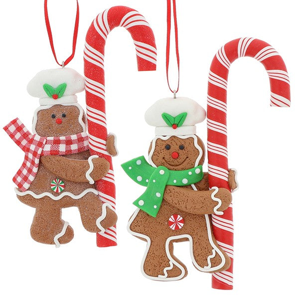 JD Xmas Cookie Gingerbread Man With Cane