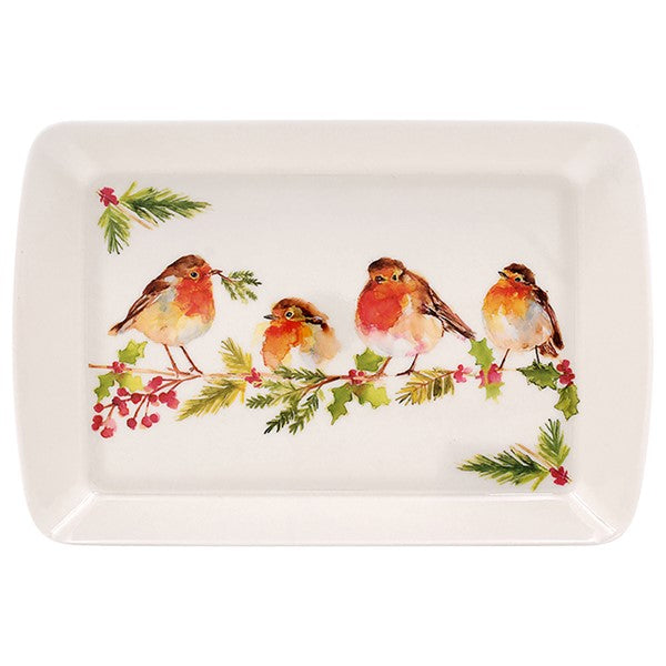 JD Winter Robins Small Tray