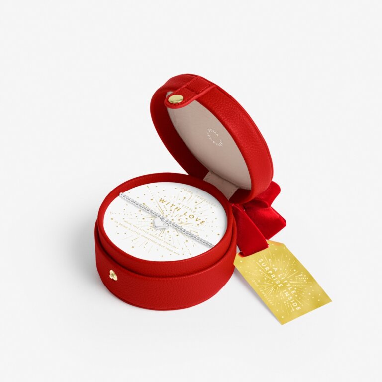 ⭐️STAR BUY⭐️ Joma - With Love Bauble Jewellery Box with Joma Heart Bracelet In Silver Plating