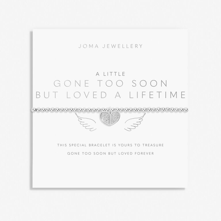 Joma A Little 'Gone Too Soon But Loved A Lifetime' Bracelet In Silver Plating