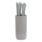 Viners Everyday Grey Ripple 5pc Knife Block Giftbox