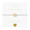 Joma A Little 'Positive Vibes' Bracelet In Silver Plating And Gold Plating