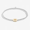 Joma A Little 'Positive Vibes' Bracelet In Silver Plating And Gold Plating