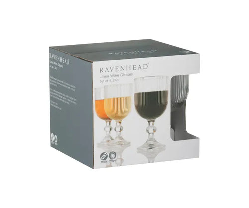 Ravenhead Linea Set Of 4 Wine Glasses 37cl