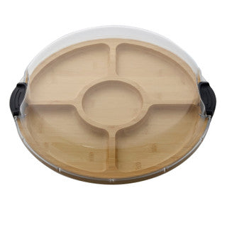 KC Farberware Build-a-Board Bamboo Divided Serving Board, 35.5CM