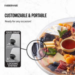 KC Farberware Build-a-Board Bamboo Divided Serving Board, 35.5CM