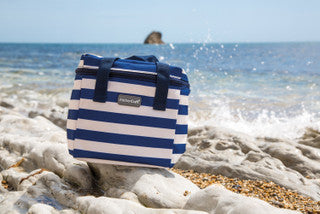 KitchenCraft Lulworth Nautical-Striped Small Cool Bag