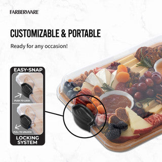 KC Farberware Build-a-Board Bamboo Rectangular Board, 28 x 35.3CM