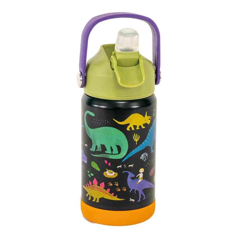 Floss & Rock Water Bottle Dino