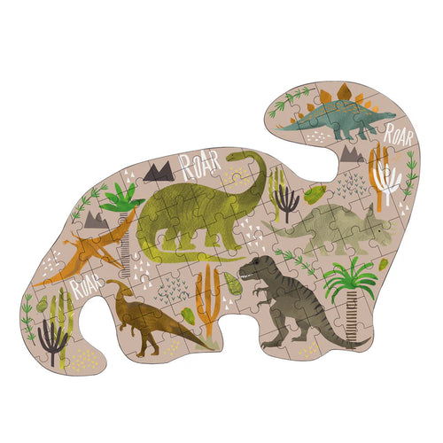 Floss & Rock 80Piece Shaped Dinosaur Jigsaw