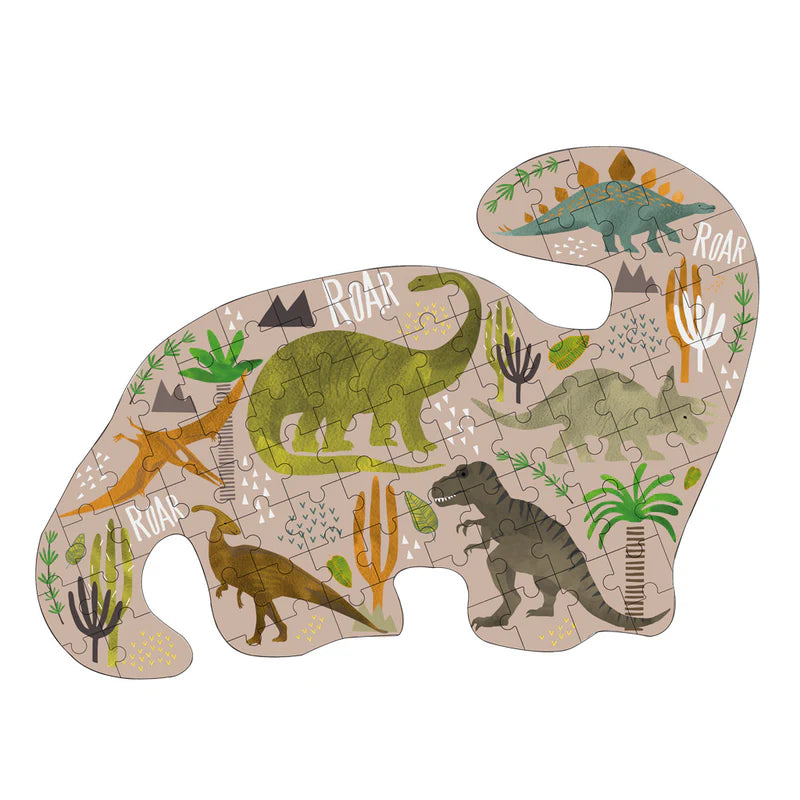 Floss & Rock 80Piece Shaped Dinosaur Jigsaw