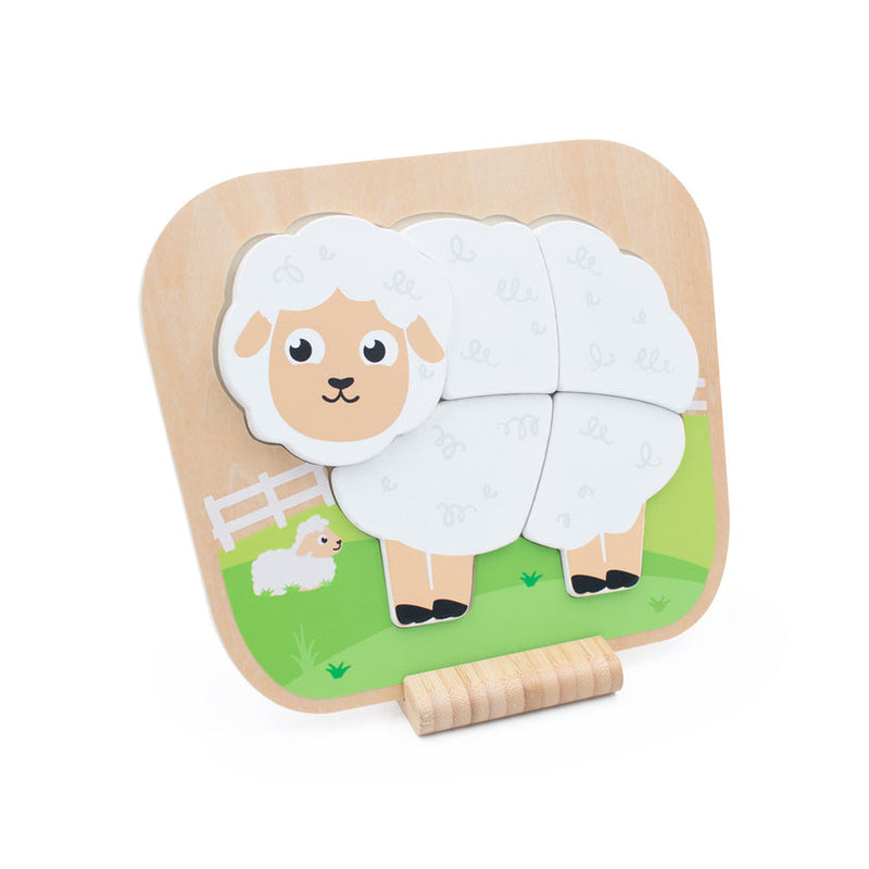 Inside Out Toys Farm Sheep Raised Puzzle