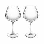 Tipperary Crystal Ripple set of 2 Gin Glasses
