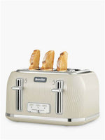 Breville flow collection 4 slice toaster cream
