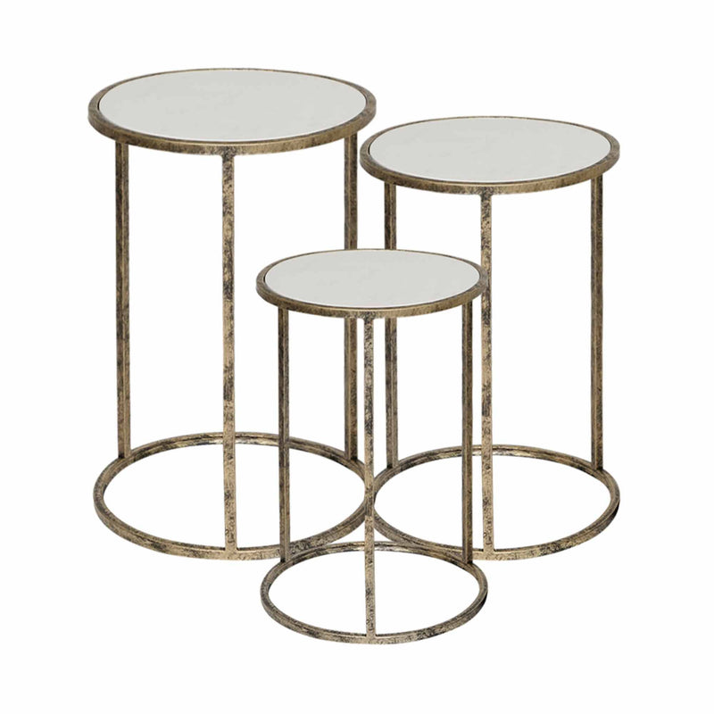 Mindy Brownes Marble Top Nest of 3 Tables, Circular
