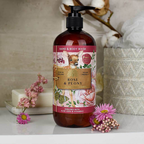 English Soap Company Rose and Peony Hand and Body Wash