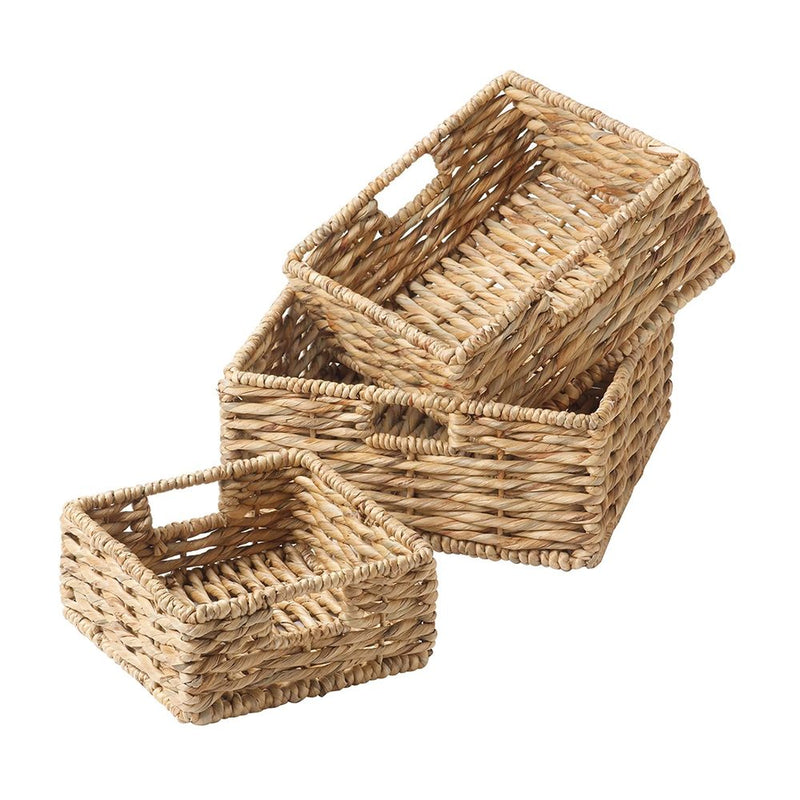 EDD STORAGE BASKETS HYACINTH SET OF 3