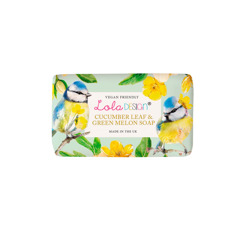 Lola Designs Soap - Blue tit  - Cucumber leaf & Green melon