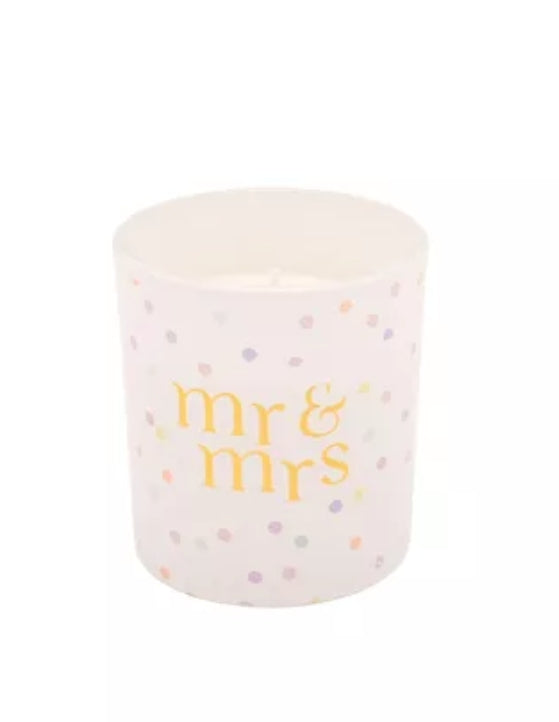 WID Confetti 120g Candle - Mr & Mrs