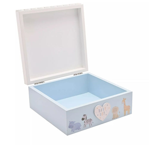 WID Petit Cheri Lion Keepsake Box - Baby Boy