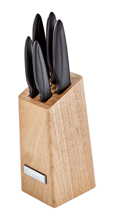 Judge Sabatier IP 5 Piece Knife Block Set Wood