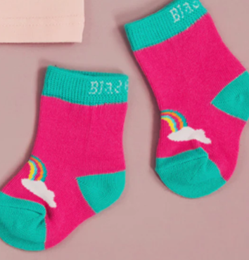 Blade and Rose Flying Unicorn Socks - 00-06 Months