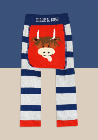 Blade and Rose Hamish Highland Cow Leggings - 1-2 Years