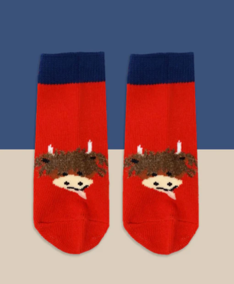 Blade and Rose Hamish Highland Cow Socks - 06-12 Months