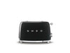 Smeg Retro 2 slice Toaster -Black