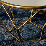 Tara GEOMETRIC END TABLE MIRRORED GOLD