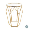 Tara GEOMETRIC ACCENT TABLE MIRRORED GOLD
