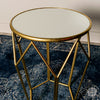 Tara GEOMETRIC ACCENT TABLE MIRRORED GOLD