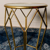 Tara GEOMETRIC ACCENT TABLE MIRRORED GOLD