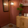 Tara Living Blake smoked glass floor lamp 158cm