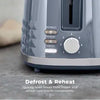 Tower Solitaire 2 Slice Toaster Grey