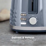 Tower Solitaire 2 Slice Toaster Grey