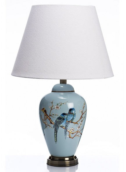 The Grange Ceramic Blue Bird Lamp YD38
