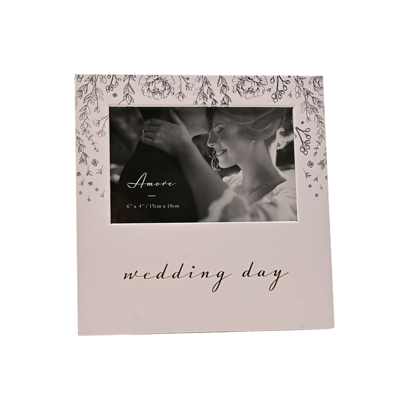 6" x 4" - AMORE BY JULIANA Photo Frame - Wedding Day