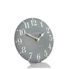 Thomas Kent 6 Arabic Mantel clock flax blue