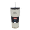 Thermos Slide Lock Travel Tumbler 710ml Sandstone Stainless Steel Cold Tumbler with Straw