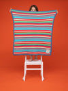 Ziggle Cosatto multi colour knitted stripe blanket Blan0220