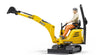 BRUDER bWORLD JCB MICRO EXCAVATOR 8010 CTS & CONST. WORKER