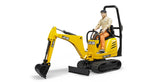 BRUDER bWORLD JCB MICRO EXCAVATOR 8010 CTS & CONST. WORKER