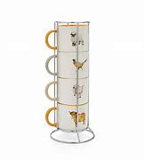 Cooksmart Buttercup Farm Set of 4 Stacking Mugs
