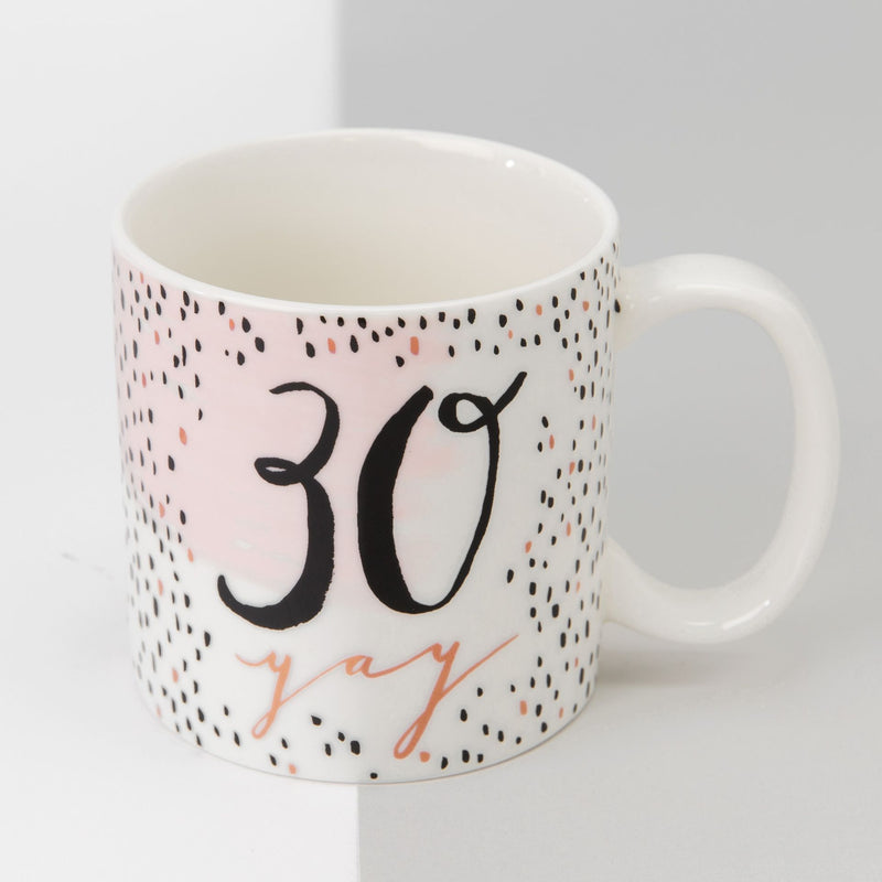 WID Luxe Porcelain Female Birthday Mug - 30